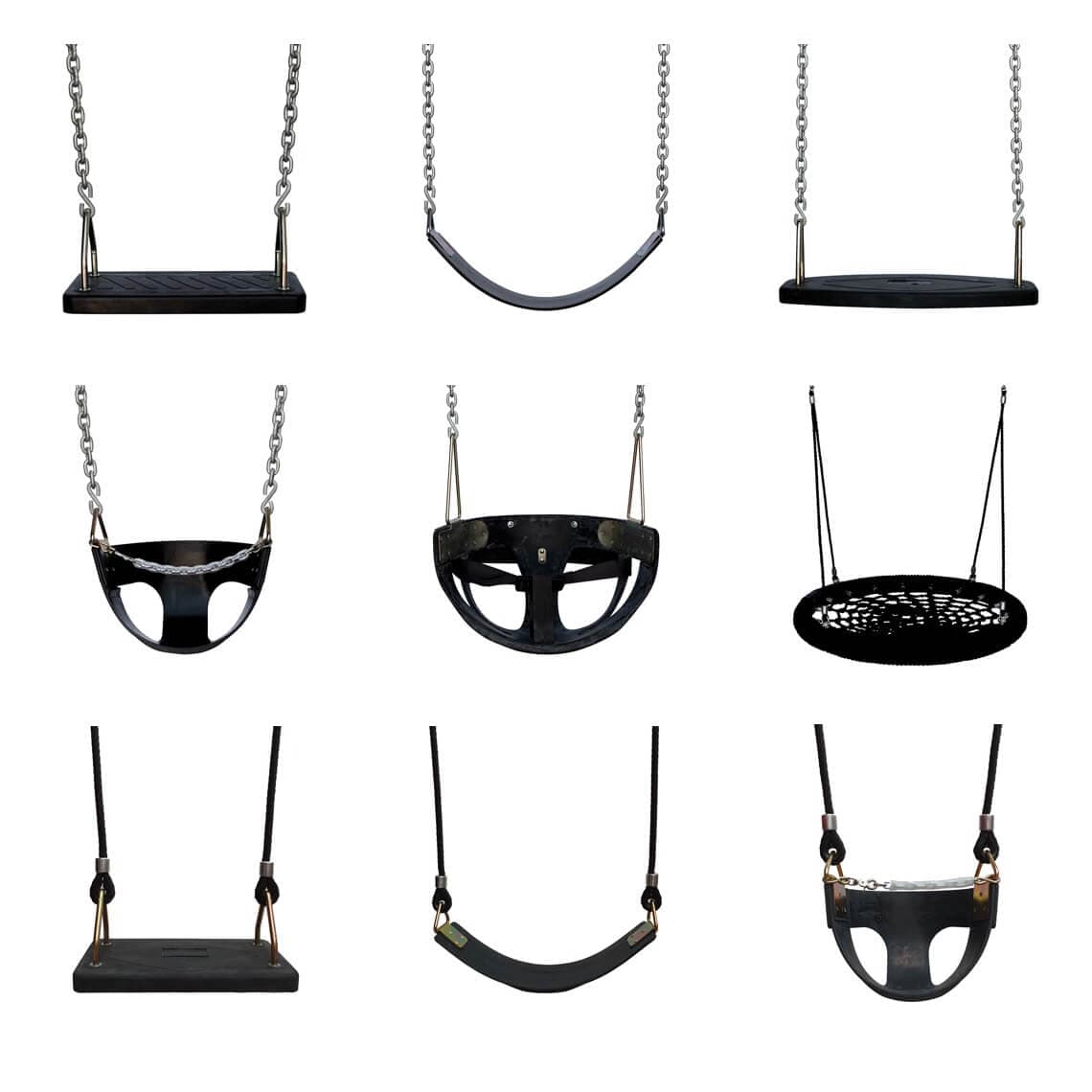 S0406NU Community Swing Frame Triple with Nest Swing adventure+